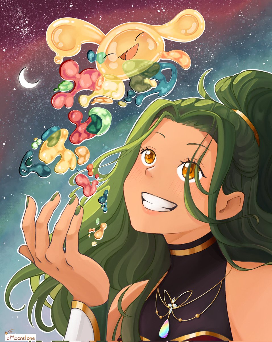 💫 Slime Buns and Me! ✨ 

Hope you like my art! ☺️ I also stream games randomly through the week if you wanna see my VTuber I drew!

🎨 oMoonstone

#Vtubers #VTuberUprising #digitalart #Vtuberart #ENVtubers