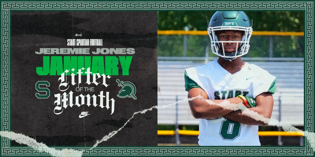 Congratulations to our December and January Lifters of the Month – Based on attendance and % increase on all main lifts and jumps.

December – Ja'von White
January – Jeremie Jones