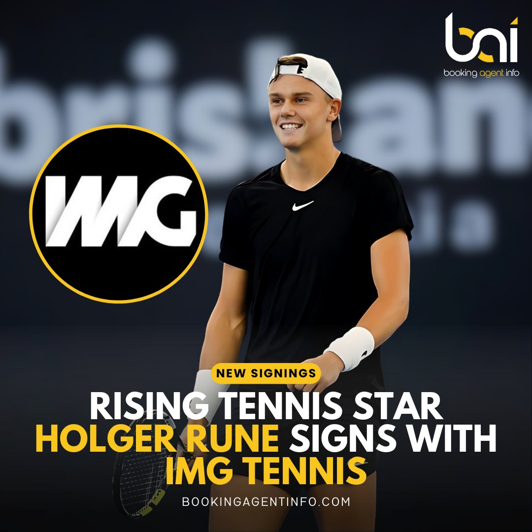 Danish tennis player, Holger Vitus Nødskov Rune @holgerrune2003, has signed with IMG Tennis @IMGTennis, joining the ranks of one of the most prestigious agencies in the sport.

Follow @baidatabase for more!

#HolgerRune #IMGTennis #ProfessionalTennis #SportsManagement