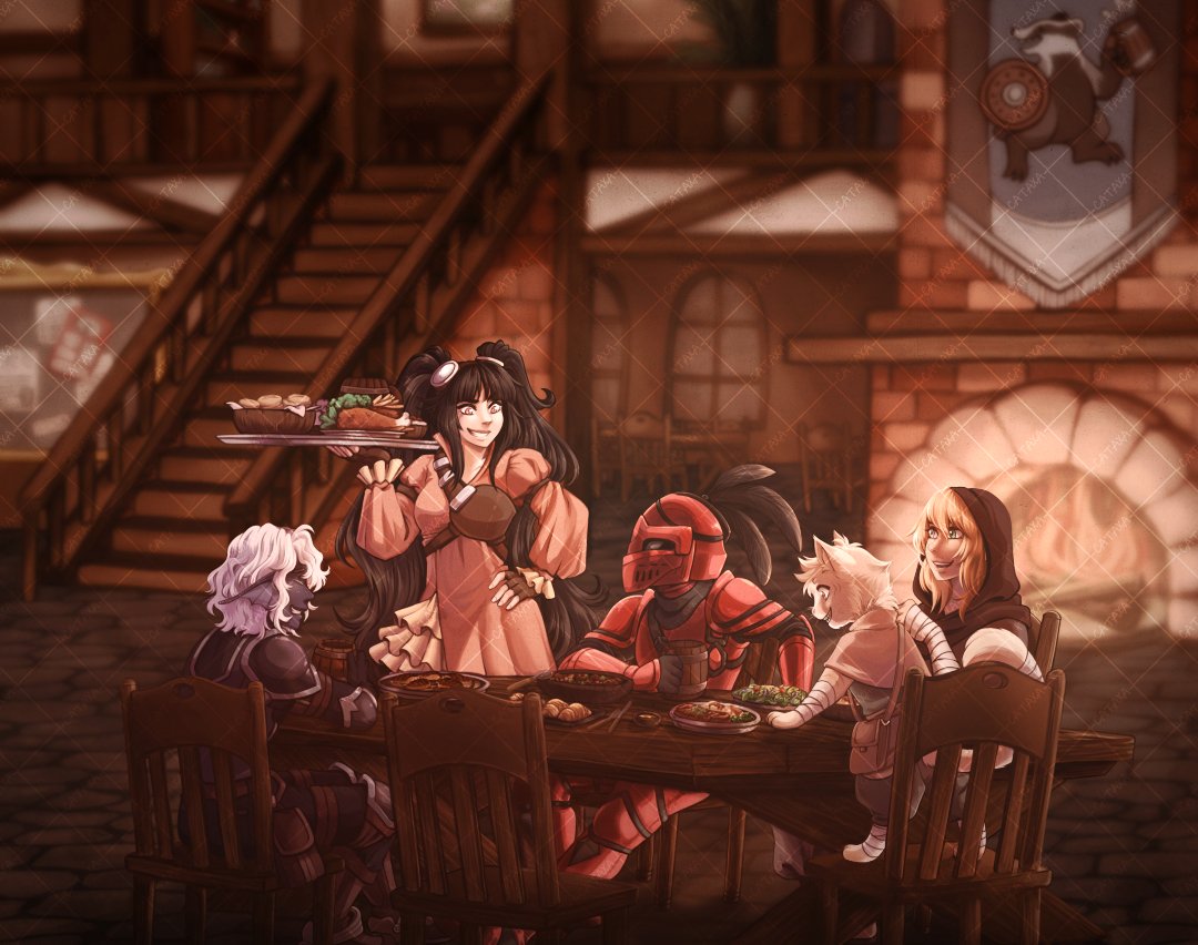 [com]
A dinner with friends after a long day