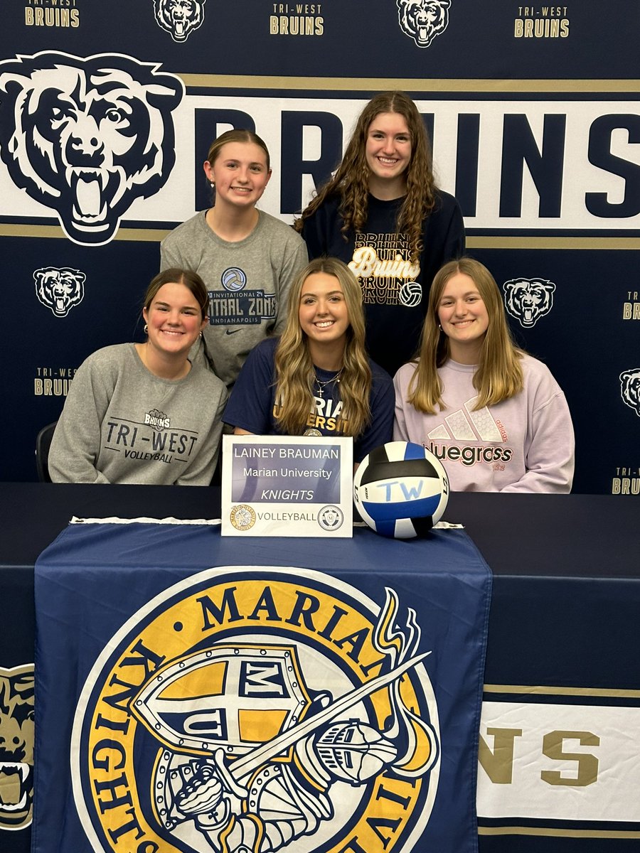 Made it official!! #GoKnights <a href="/MarianVball/">Marian Volleyball</a> <a href="/triwestsports/">Tri-West High School Athletics</a>