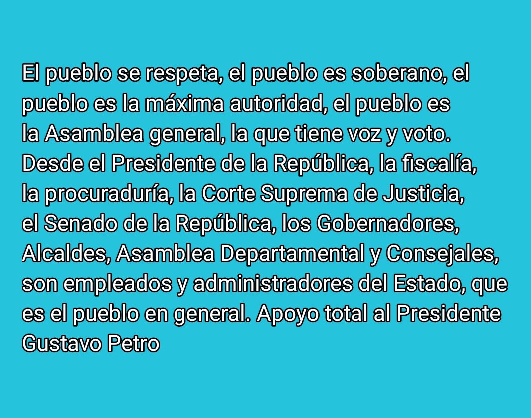 @petrogustavo  #ApoyoPresidente #ElPuebloSeRespetaCarajo  #VivaElPresidente