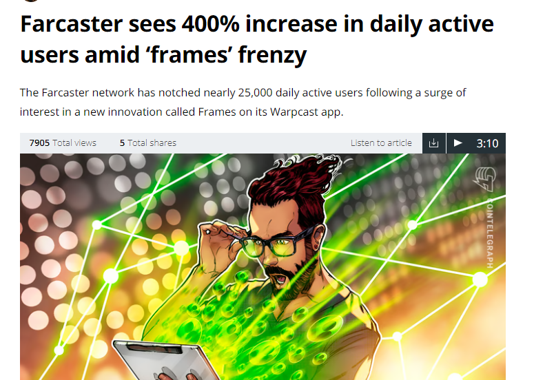 At the Vegas event, #PulseChain is going to have a pitchfest and 1 or 2 winners will win $2500

It would be cool if somebody smarter than me pitched something like Farcaster Frames for an airdrop checker for PulseChain.

Capture some attention from Warpcast.com's DeFi…