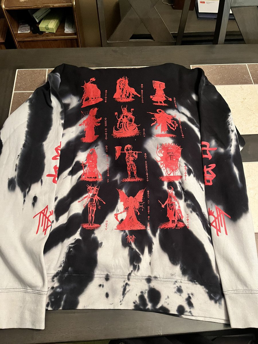 thecorpsegarden's tweet photo. So fucking stoked to get this can’t wait to be in the pit at Toronto with this on @shiborithreads x @Sleep_Token https://t.co/BmLBVg53ur