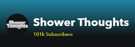 Shower Thoughts Snapchat Show Hit 100k! 😍 https://t.co/waewun5Gz1
