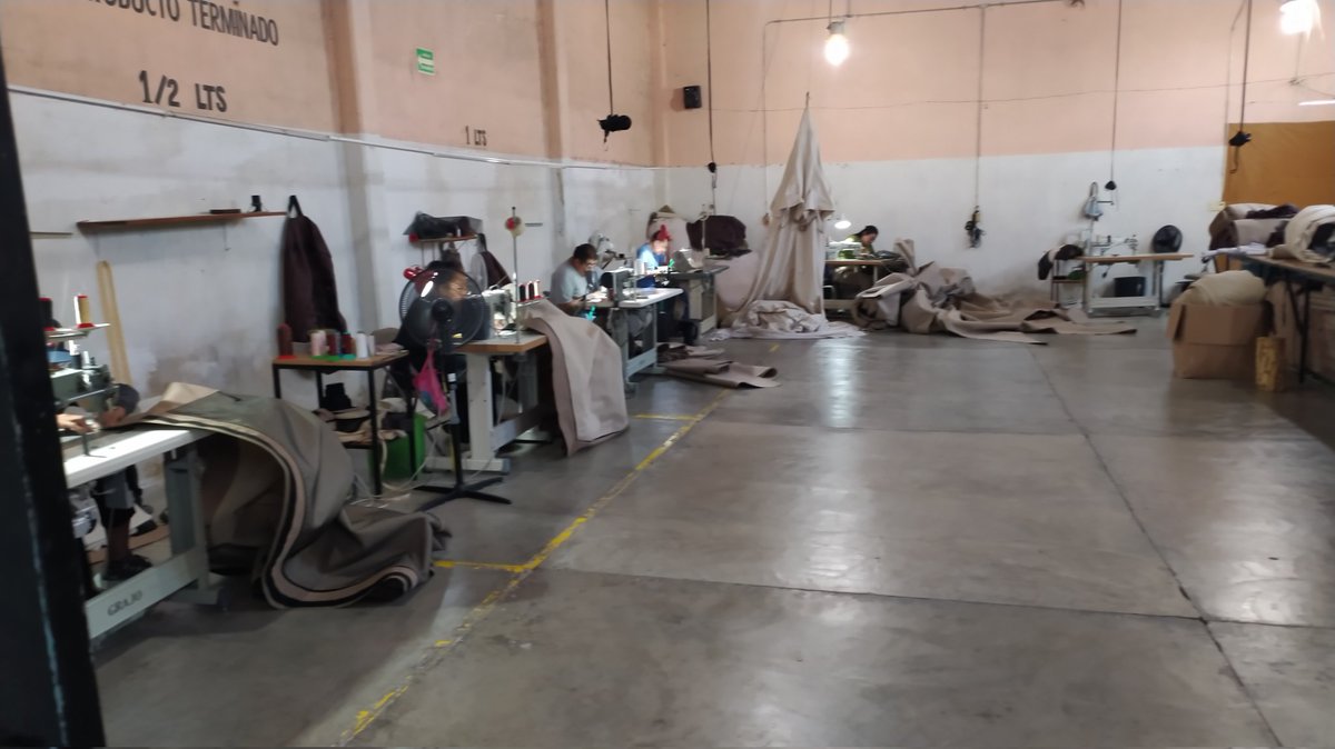 nomadixgear's tweet photo. The sowing area at the Nomadixgear factory. https://t.co/f97Da4xasq