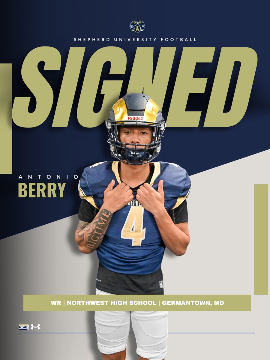 ONE MORE SIGNEE FROM MOCO!!! Welcome @BigTimeBerry4 to the Ram Family! #NationalSigningDay #Team95 #TrueBeliever