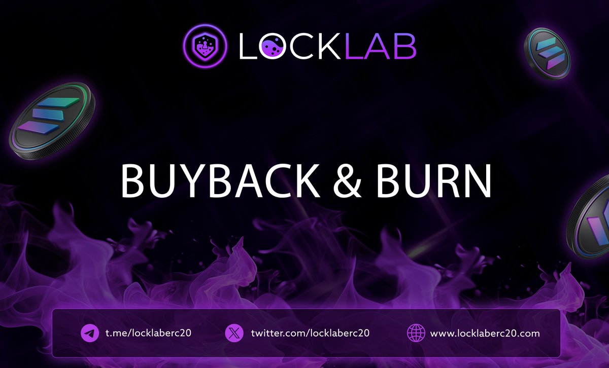 LockLabErc20's tweet photo. We are excited to announce our first buyback and burn, utilizing 100% of generated revenue instead 50%.

Additionally, we have allocated an additional 0.5% of the supply for further burning.

$LLAB Team! https://t.co/Is4hhtymTH