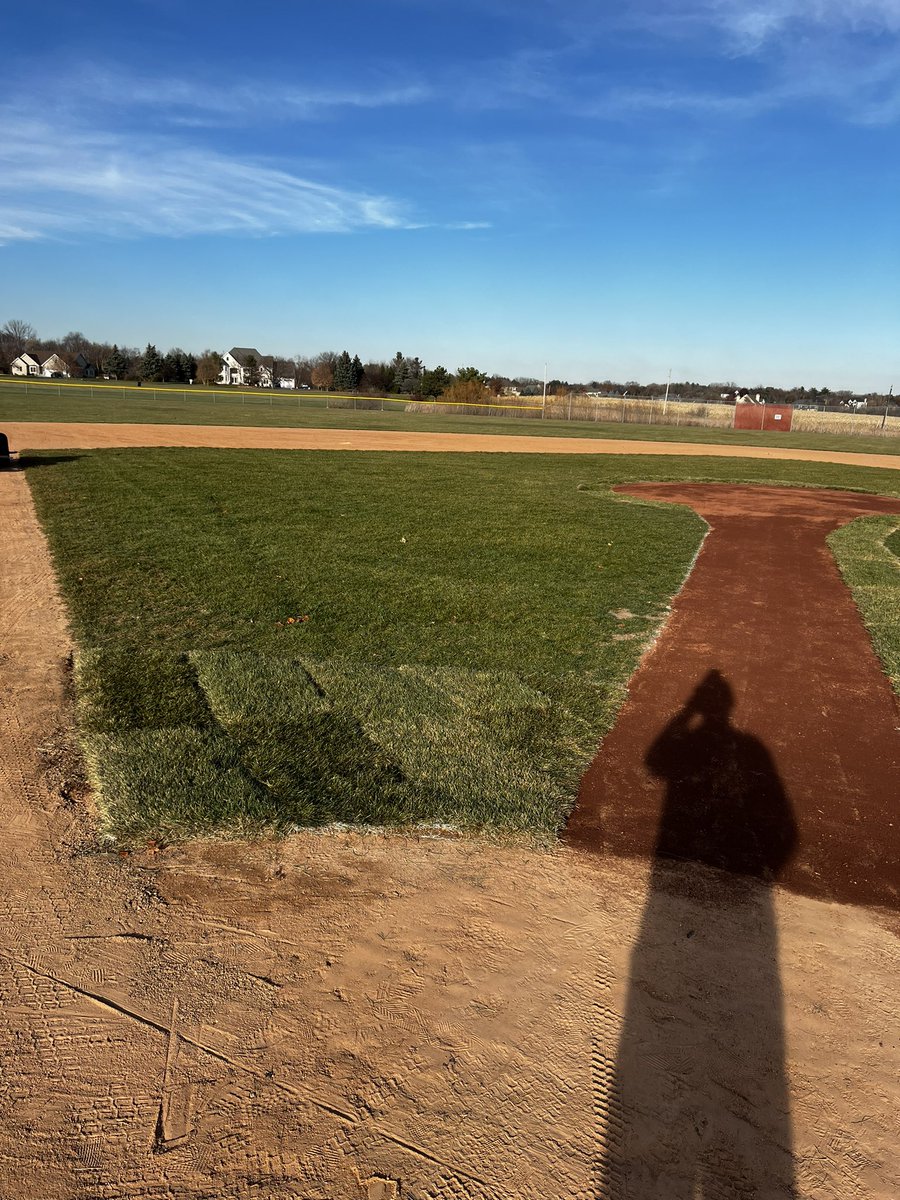 BLY_Inc's tweet photo. Brown Field - Colt renovation and Sod work went well…Looking forward to another great year with @WascoBaseball https://t.co/gC3OEQVVuA