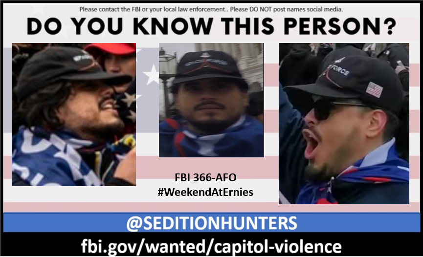 Please share across all platforms. Do you Know this person?? Please contact the FBI with 366-AFO Please do not post names on social media WeekendAtErnies #DCRiot #CapitolRiot