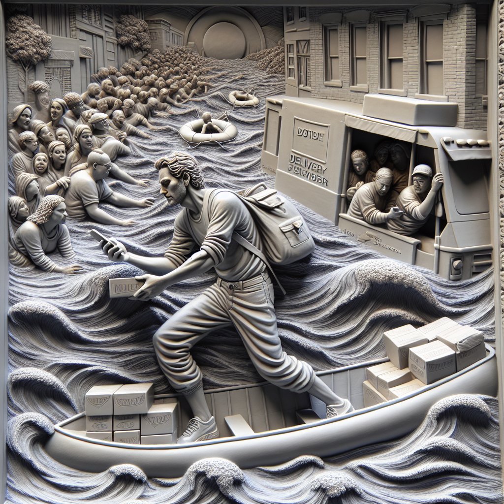 AmorDeorum's tweet image. As the Mississippi River flooded, Jacques, a skilled boatman, embarked on a daring rescue mission to save families stranded on rooftops. #HeroicActions (1927) #MississippiRiverOverflow #RescueMission