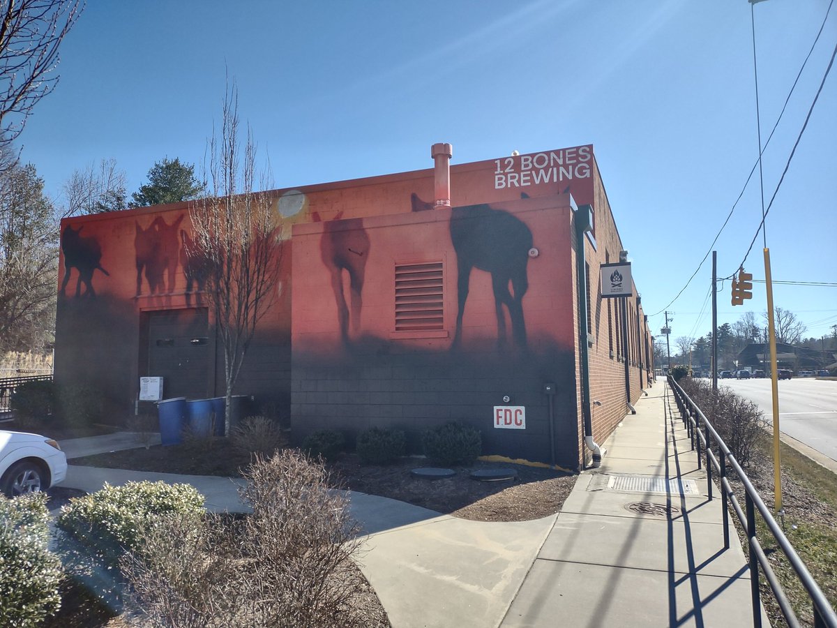 BeerSnobSean's tweet photo. 1st visit #12Bones Brewing in Arden, NC.  Their smoked turkey and bacon Sammy was incredible. I can't believe how many dark lagers I've seen on tap in this area but works for me. @MikeSlomba @brewerytravels @scottvillers @MarkGLee69 @DrGoodBeer @TomDrinking @Themixedreview1 https://t.co/Fj2eO8AGtj