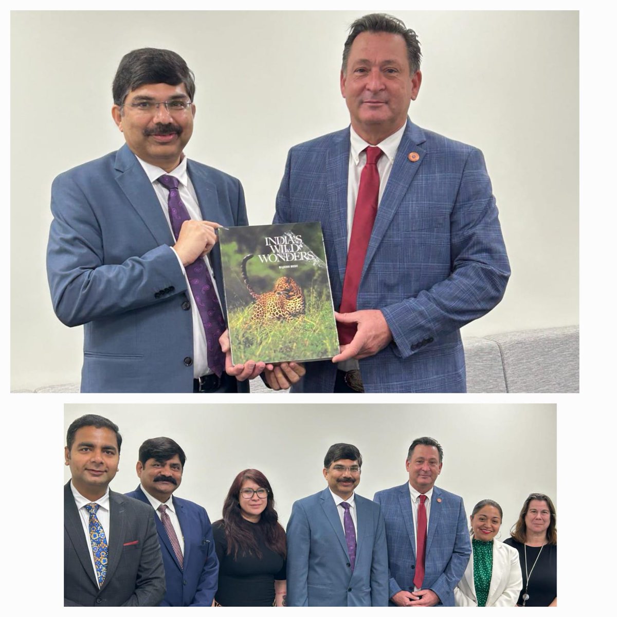 CGISFO's tweet photo. Consul General Dr.Srikar Reddy Koppula met with the Arizona House of Representatives International Trade Committee, chaired by Mr. David L Cook on 7th February for a fruitful discussion on bilateral trade and investment. #tradeengagement #arizonagovernment @MEAIndia @IndianEmbassyUS @CGISFO