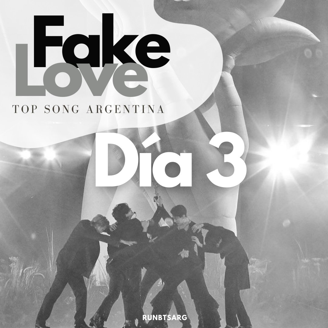 🎧BTS EN SPOTIFY 'TOP SONG ARG'🎧

⏱️ D-3
ARG ARMY! Si queremos lograr que Fake Love esté en el Top Song, necesitamos COMPROMISO Y CONSTANCIA, pon tu Playlist Nocturna! 

🎶:linktr.ee/runbtsarg

🔑 FAKE LOVE TOP 200 SP ARG
#FakeLoveSpotifyArg
#FakeLoveARG