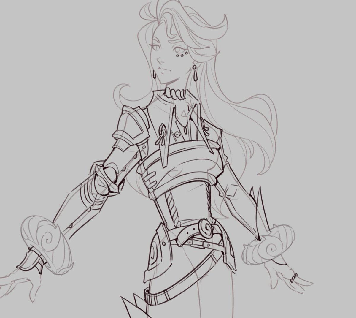 「tworkin on my aeromancer idea :)  」|Devin 杨 ❄️☃️🎄のイラスト