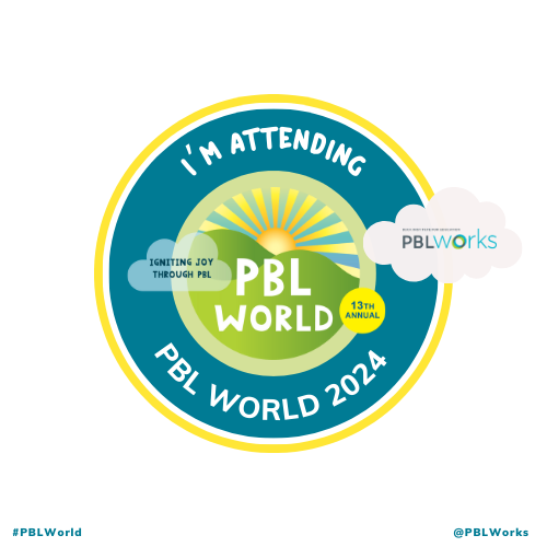 PBLWorks's tweet photo. The excitement for #PBLWorld is building, and we want YOU to be a part of it! If you've registered, let's kickstart the anticipation by showcasing your "I'm attending PBL World" badge! Don't forget to tag us @pblworks and use #PBLWorld. https://t.co/GU1TugAu9u https://t.co/BYFLE8MZpE