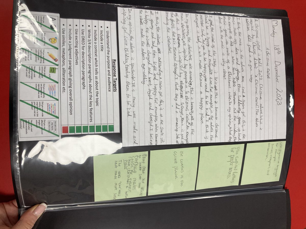 Loving this Bump it Up wall and evidence book demonstrating pupil voice. Learners have peer assessed work to improve writing and plan next steps. Well done! @TorontoPrimary @MissRoscilli