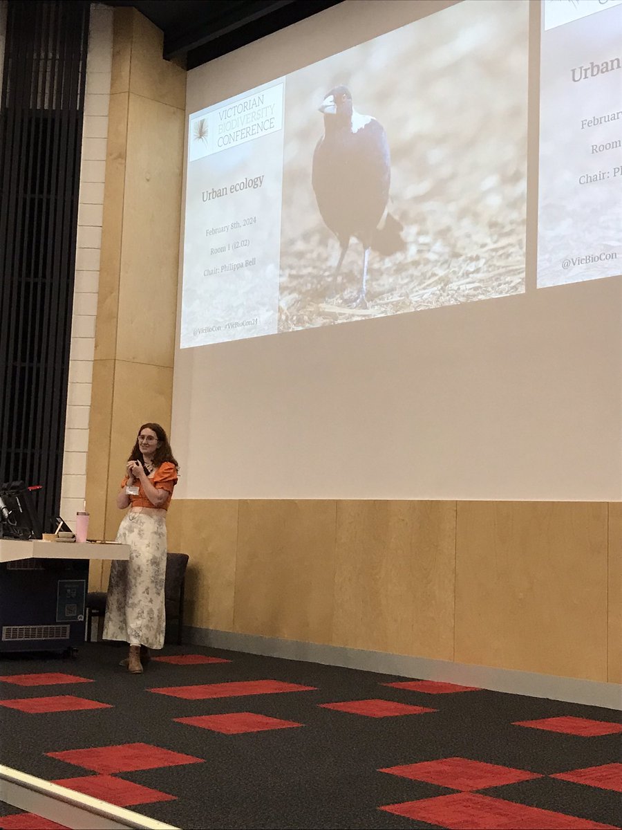 VicBioCon's tweet photo. The Urban Ecology session begins with  Philippa Bell’s “Building Streetscape Habitat to Enrich Biodiversity”! https://t.co/XwXV9CXDqJ