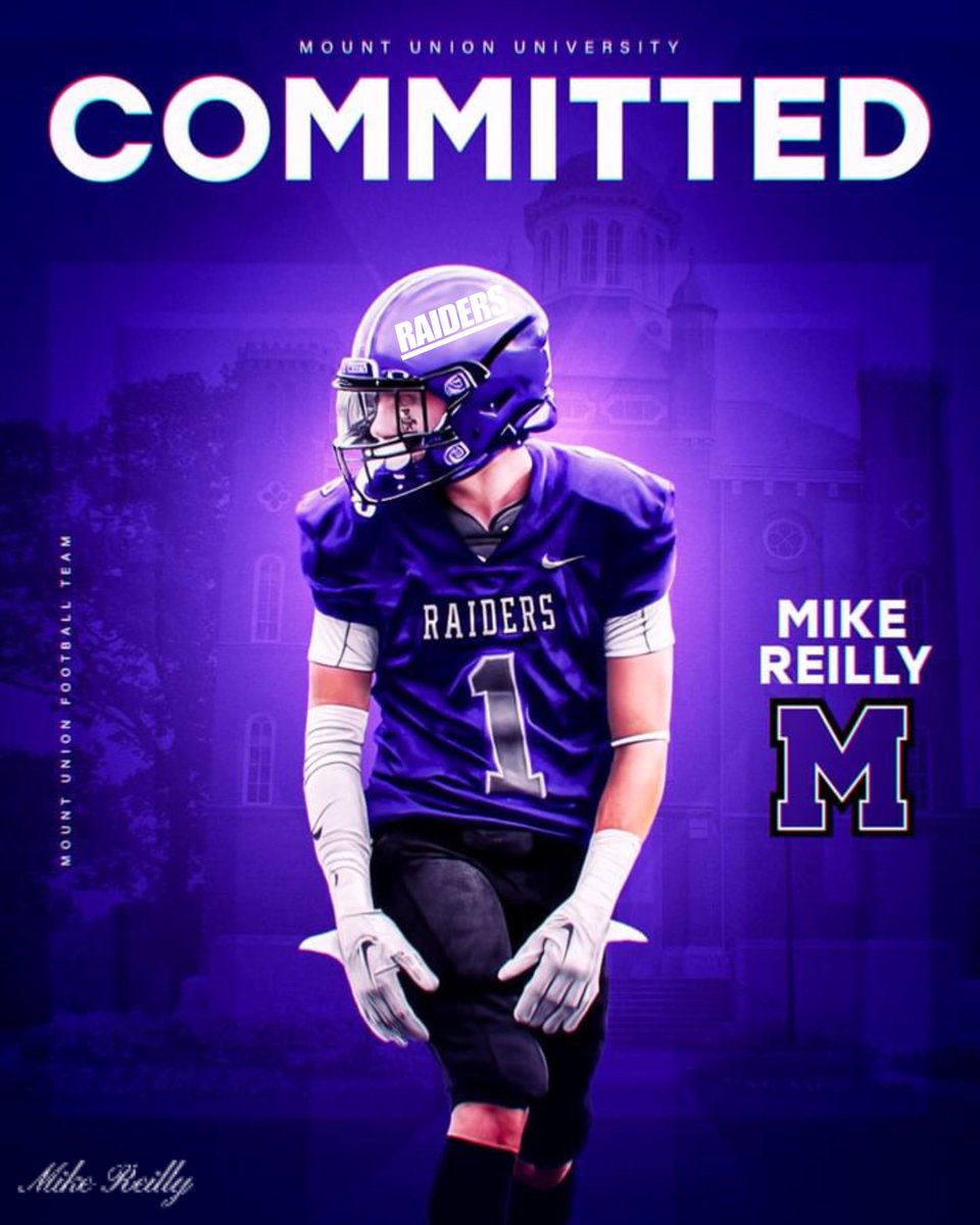 After a long hard talk with my family I am very blessed to announce that I will be continuing my academic and athletic career at @MountUnionFB @CoachGeoffDartt @CoachKyleMiller @NickKazandjian @CoachKlaus68 @SachemEastFBall @CoachTC11