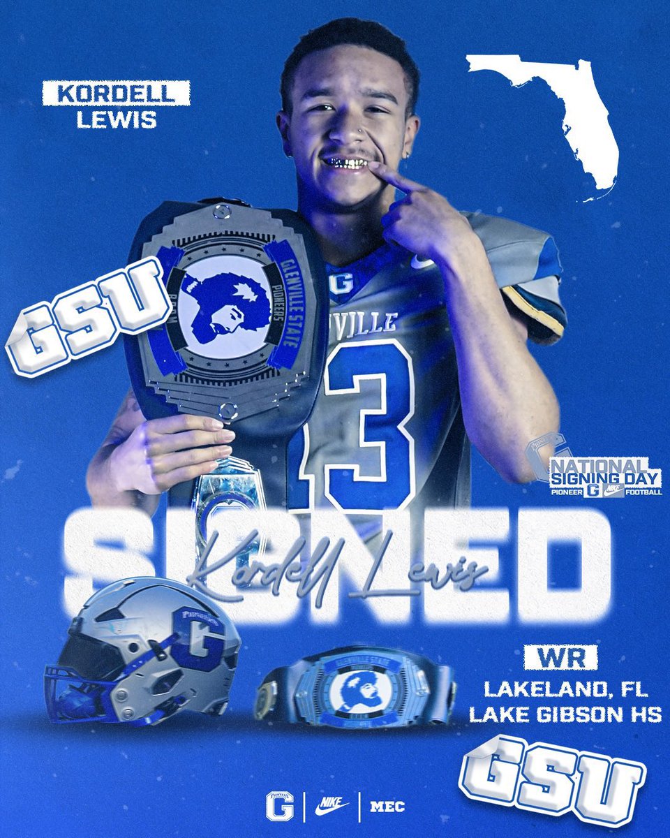 LAKE GIBSON BRAVES FOOTBALL (@lakegibsonfb) on Twitter photo This young man <a href="/kordell_lewis/">Kordell Lewis</a> is the epitome of what it is to be a BRAVE! His work ethic, commitment, will to win, athleticism, and intelligence combine to make him Special! We are grateful you are a part of our family and CONGRATULATIONS on signing with <a href="/GlenvilleStFB/">Glenville State Football</a>! 🎉🏹 This young man <a href="/kordell_lewis/">Kordell Lewis</a> is the epitome of what it is to be a BRAVE! His work ethic, commitment, will to win, athleticism, and intelligence combine to make him Special! We are grateful you are a part of our family and CONGRATULATIONS on signing with <a href="/GlenvilleStFB/">Glenville State Football</a>! 🎉🏹