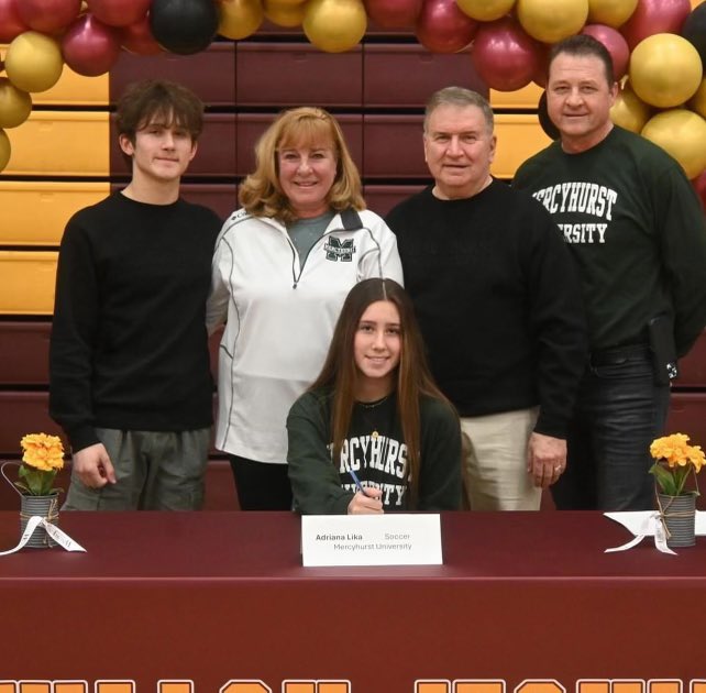 Congratulations to <a href="/alikaO19/">Adriana Lika</a> on her commitment to <a href="/hurstwsoc/">Mercyhurst Women’s Soccer</a> !! Can’t wait to see all the great things you do!! 💚🤍
