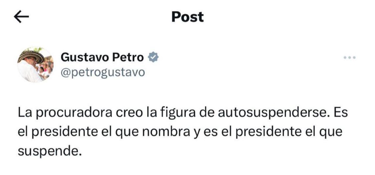 MariaFdaCabal's tweet photo. Debería serenarse. ¿Qué está proponiendo? Ahora resulta que está eliminando vía X la separación de poderes y una entidad de más de 200 años de historia. https://t.co/Z74h2mX2xk