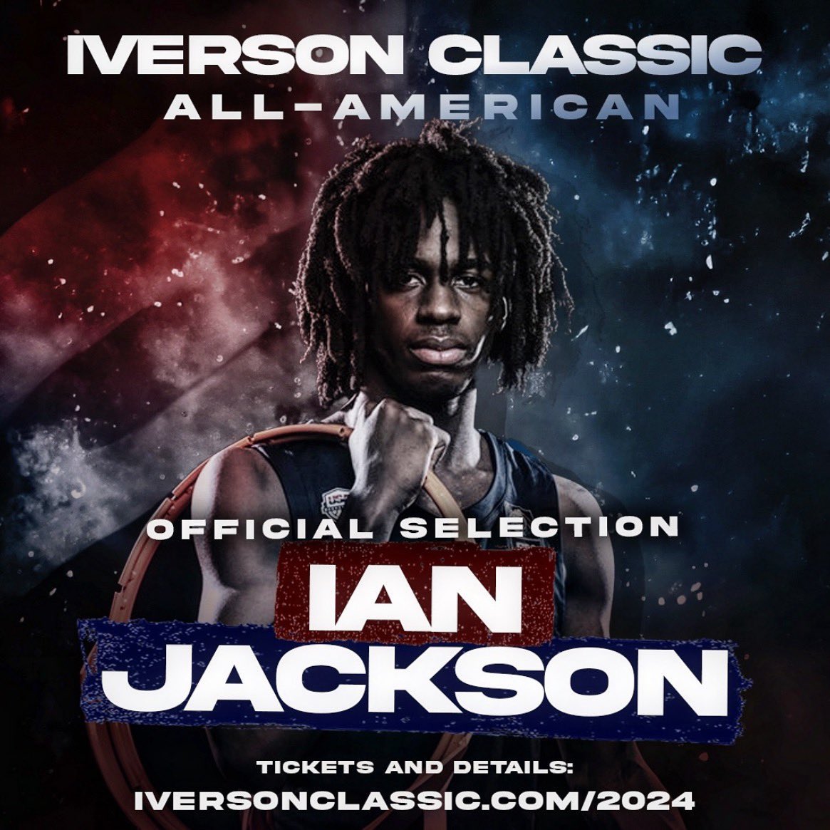 #UNCCommit Ian Jackson named a selection to the @iversonclassic roster! Let’s goooooo, Ian!!! 🙌🔥🐏

#GDTBATH | #GoHeels