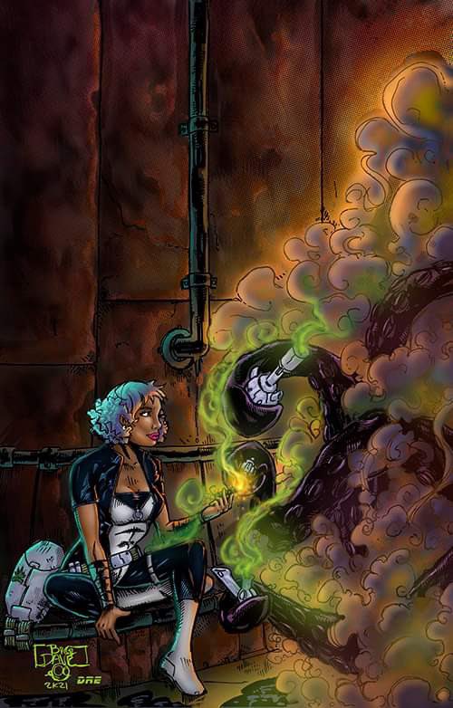 Something I tried my hand at…
Line art by Dave Lewis