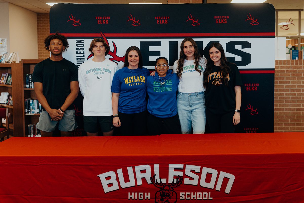 Congratulations to these BISD student-athletes who signed letters of intent to continue their academic and athletic careers at the collegiate level! 👏

<a href="/bhselks/">Burleson High School</a> | #BISDstandout #BISDgreatness