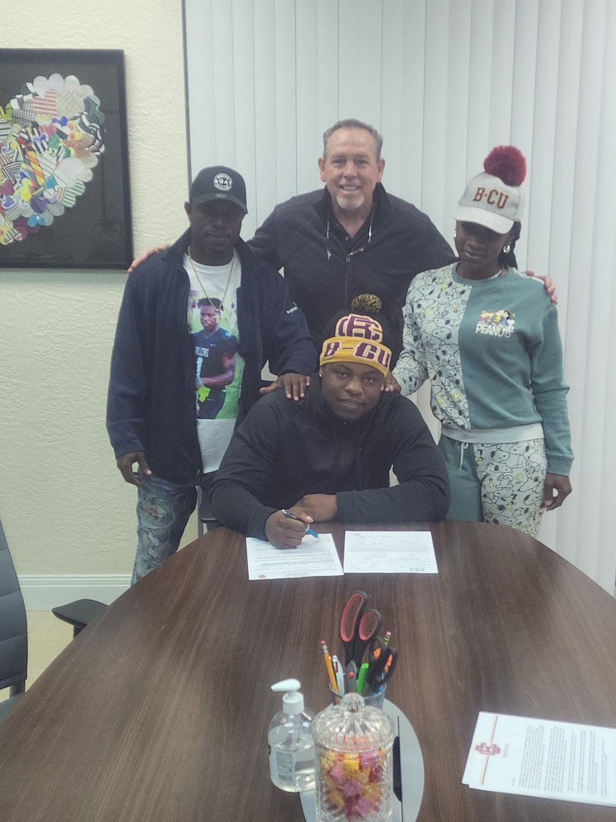 Coach CaffeyJBHS Football (@caffeyjbhs) on Twitter photo He wore #1 he leaves JBHS Football as the # 1 All Time All Purpose yards, Rushing and Td's. First JB Rb to sign D1. Congrats to Dennis Palmer Jr for signing with Bethune Cookman
<a href="/BCUAthletics/">Bethune-Cookman Athletics</a> <a href="/247Sports/">247Sports</a> <a href="/ESPNWestPalm/">ESPN WEST PALM (106.3 FM)</a> He wore #1 he leaves JBHS Football as the # 1 All Time All Purpose yards, Rushing and Td's. First JB Rb to sign D1. Congrats to Dennis Palmer Jr for signing with Bethune Cookman
<a href="/BCUAthletics/">Bethune-Cookman Athletics</a> <a href="/247Sports/">247Sports</a> <a href="/ESPNWestPalm/">ESPN WEST PALM (106.3 FM)</a>