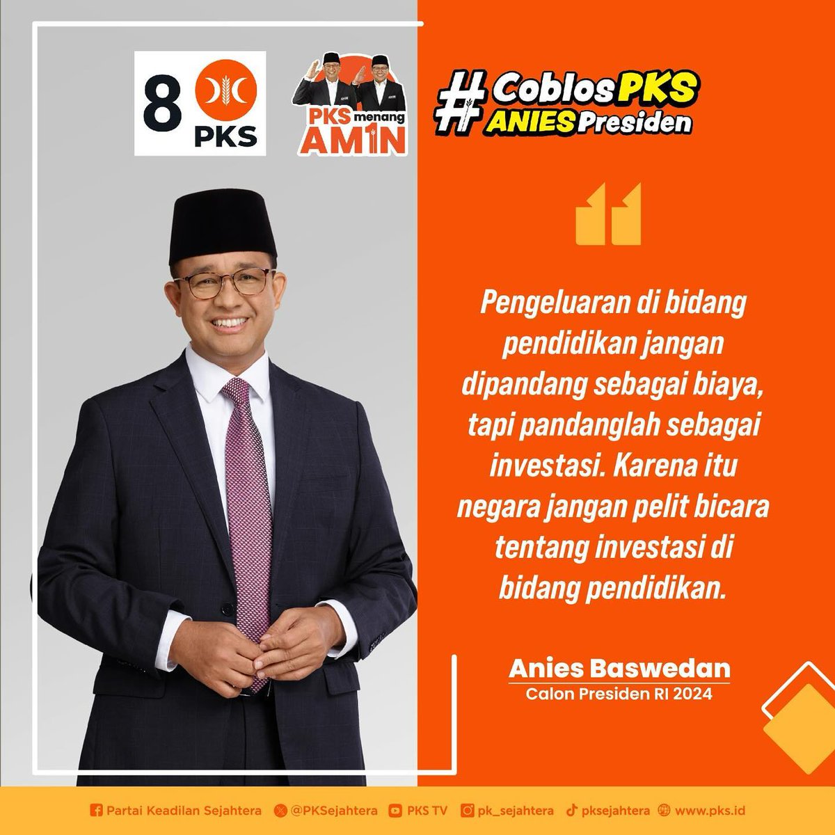 Mau pilih yang jor-joran buat bayar artis/influencers atau jor-joran buat pendidikan?

#CoblosPKSAniesPresiden #PKSDIY #Pemilu2024