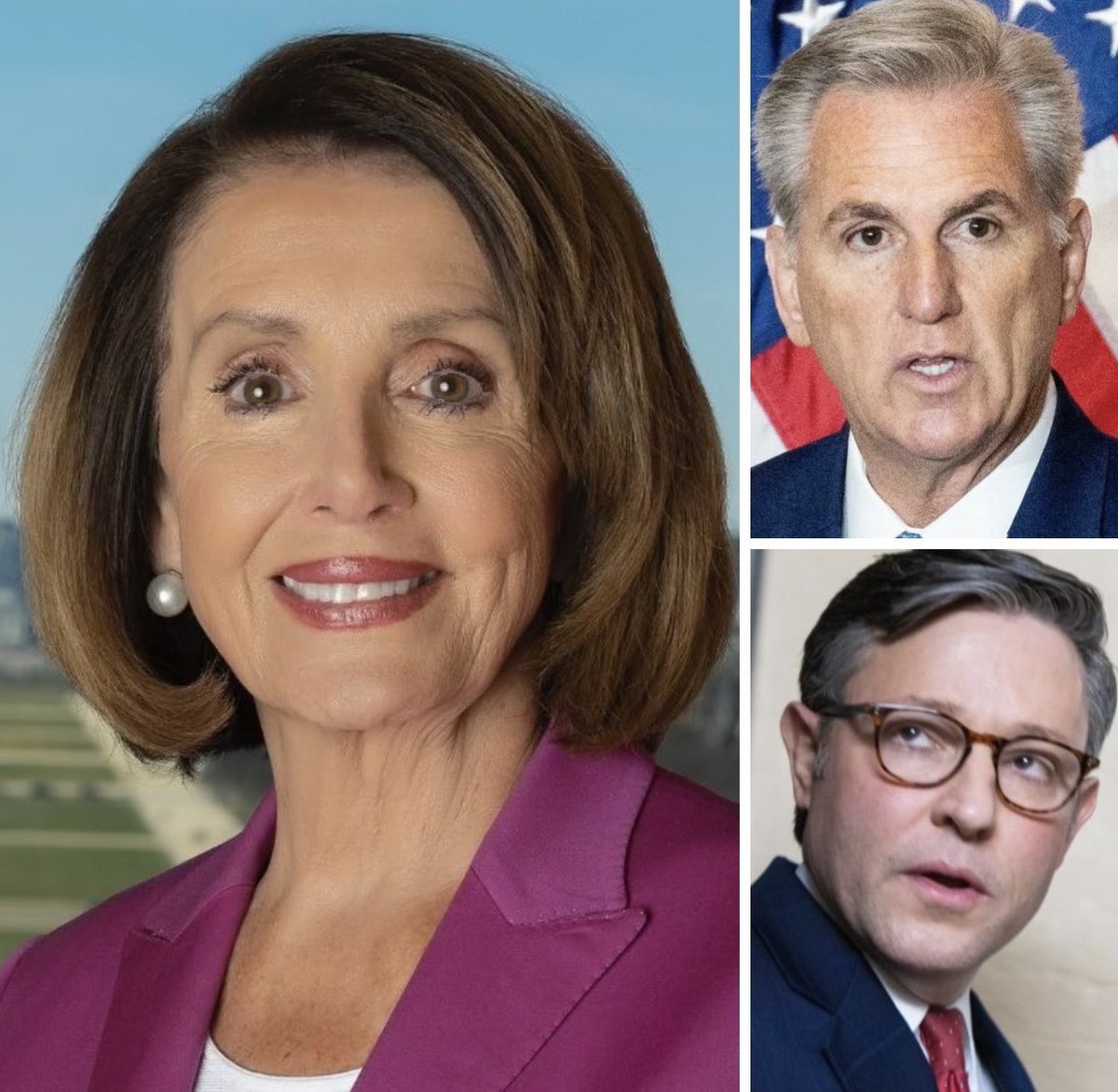 Both Kevin McCarthy and MAGA Mike Johnson combined will never be half as good as Speaker Nancy Pelosi was!

Drop a ❤️ and Repost if you agree.