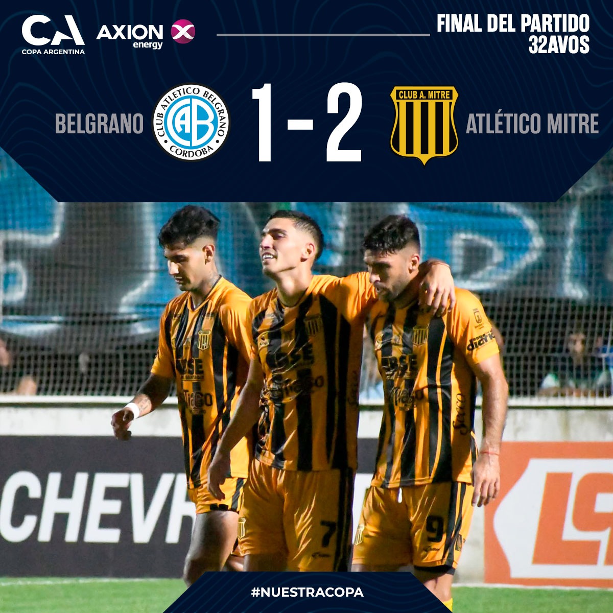 Mitre sorprendió a Belgrano y lo eliminó de la Copa Argentina | Canal Showsport