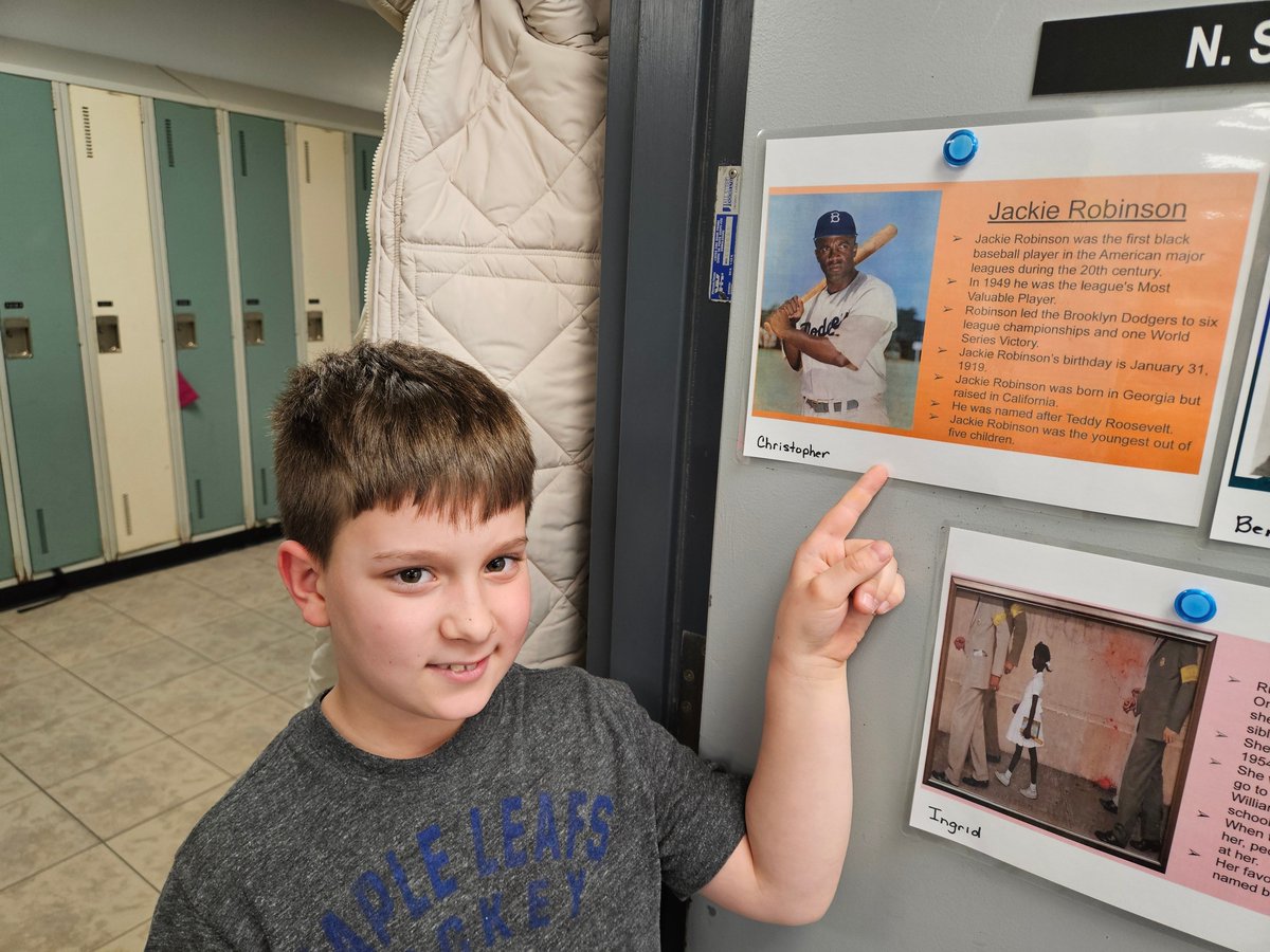 smstingrays's tweet photo. Throughout the month, Mrs. Stella's grade 3 students are learning about various influential and inspirational black figures who have had and continue to have a positive impact on the world.
#blackhistorymonth
#360days https://t.co/ZK7xEnFwjm