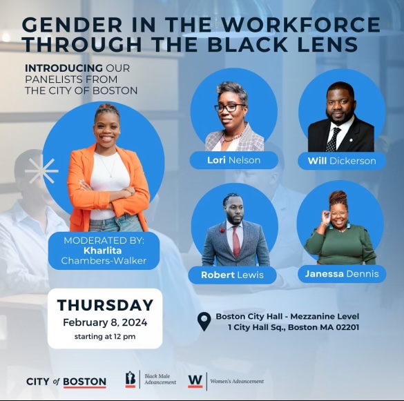 Will Dickerson (@faithbasedbos) on Twitter photo Join us for an amazing panel discussion tomorrow centered around gender and race in the workplace <a href="/BostonWomen/">Boston Women</a> <a href="/OfficeofBMA/">Office of Black Male Advancement</a> <a href="/CityOfBoston/">City of Boston</a>
#BlackHistoryMonth #CityofBoston #COB #Equity #Inclusion Join us for an amazing panel discussion tomorrow centered around gender and race in the workplace <a href="/BostonWomen/">Boston Women</a> <a href="/OfficeofBMA/">Office of Black Male Advancement</a> <a href="/CityOfBoston/">City of Boston</a>
#BlackHistoryMonth #CityofBoston #COB #Equity #Inclusion