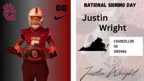 Please welcome @justinjw216 to the @ConcordFootball Family! Justin is an exciting playmaker from VA! #CUlture #FastPhysical #NSD24