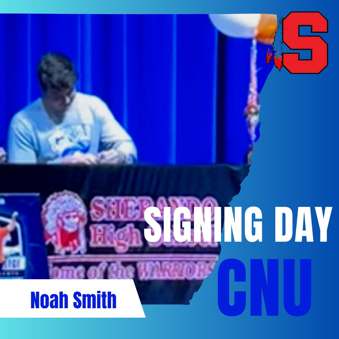 Congratulations @noah24smith on signing your letter of intent to Christopher Newport University @cnu_football football! We are proud of your accomplishments and wish you all the best in your future academic and athletic pursuits. #warriorpride