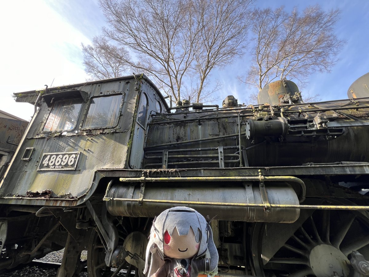 みくろ「大牟田市動物園にやって来ました！ 8620形48696号機です。 来