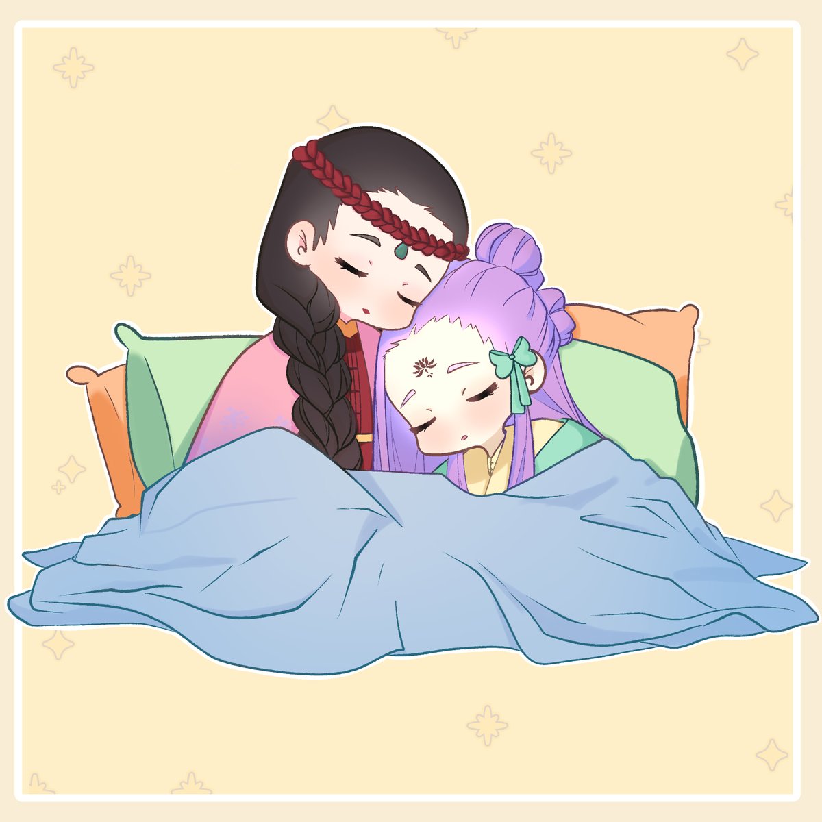 atoledmandarina's tweet photo. Iba a poner una cita de la novela, pero la verdad me describe más decir: mis mamás, mis mujeres, mis reinas todas hermosas ❤️✨ #HowToSurviveAsAVillian #hsav #穿越成反派要如何活命 #tobeornottobe #XiaoPingyang #Yongning https://t.co/B2UlnhcDya