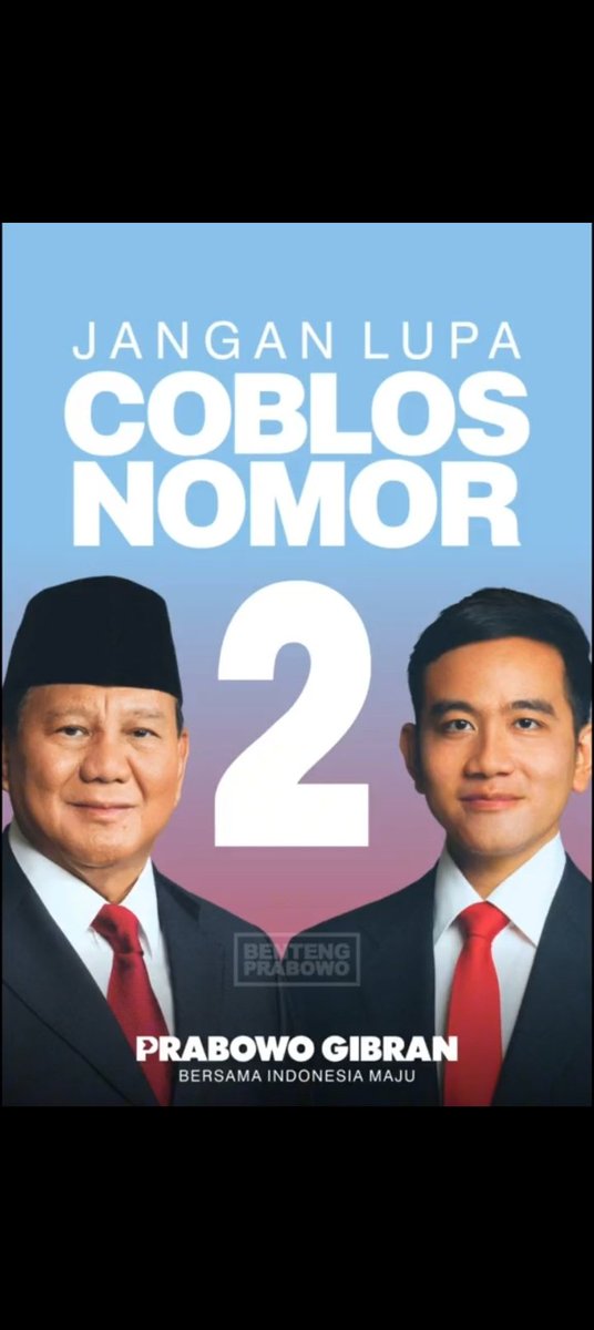 bitCarli77's tweet photo. 01 programnya gk JELAS 
Didukung partai tkg KORUPSI BTS

02 program JELAS banget 
Tidak misuh2 malah merangkul sesama anak bangsa menuju INDONESIA MAJU 

03 programnya sulit dicapai krn MEREKA suka menjual aset pemerintah spt indosat 

Mari kita pilih 02
Milih #PrabowoGibran https://t.co/CsYJFu2UOf