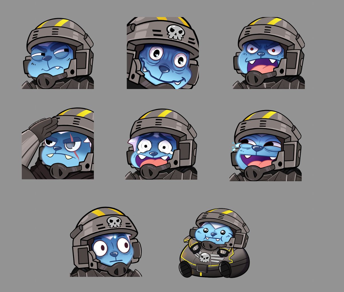 CrReaM's tweet photo. For @helldivers2 launch we got some emotes made so you can help serve Super Earth in chat 🫡 https://t.co/sfQvV8srRo