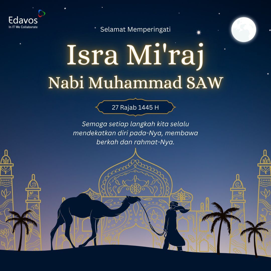 Memeperingati Isra Miraj 27 Rajab 1445 H! Hari yang penuh berkah ini mengingatkan kita akan perjalanan spiritual Nabi Muhammad SAW yang membawa cahaya kebenaran. Mari kita merenung, bersyukur, dan memperkukuh ikatan batin dengan Sang Pencipta. #isramiraj #prophetmuhammad #prayers