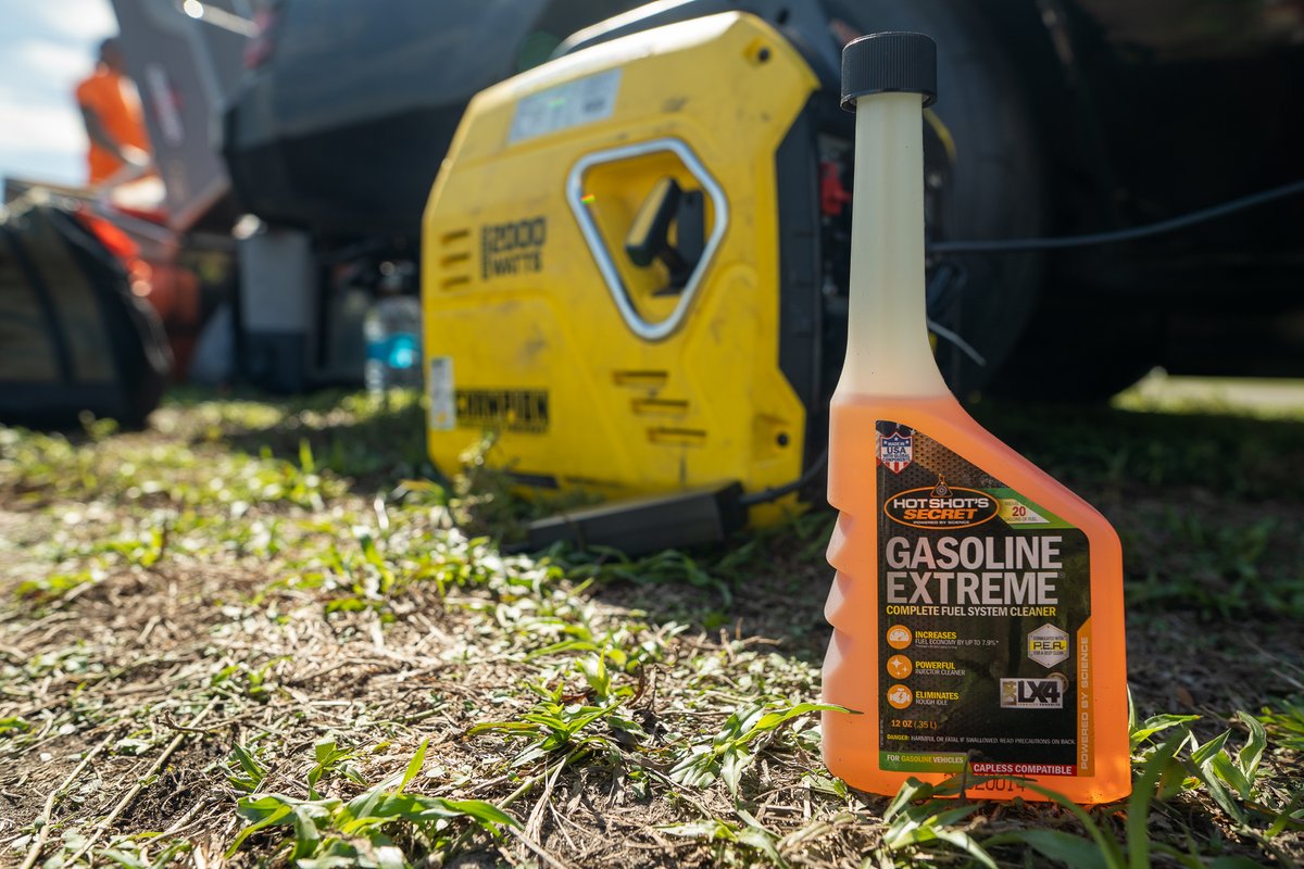 Engines of all sizes react to the benefits of using Gasoline Extreme.

#PoweredByScience #HotShotsSecretMotorsports #HotShotsSecret #gasolineextreme #fueltreatment #additive #generator