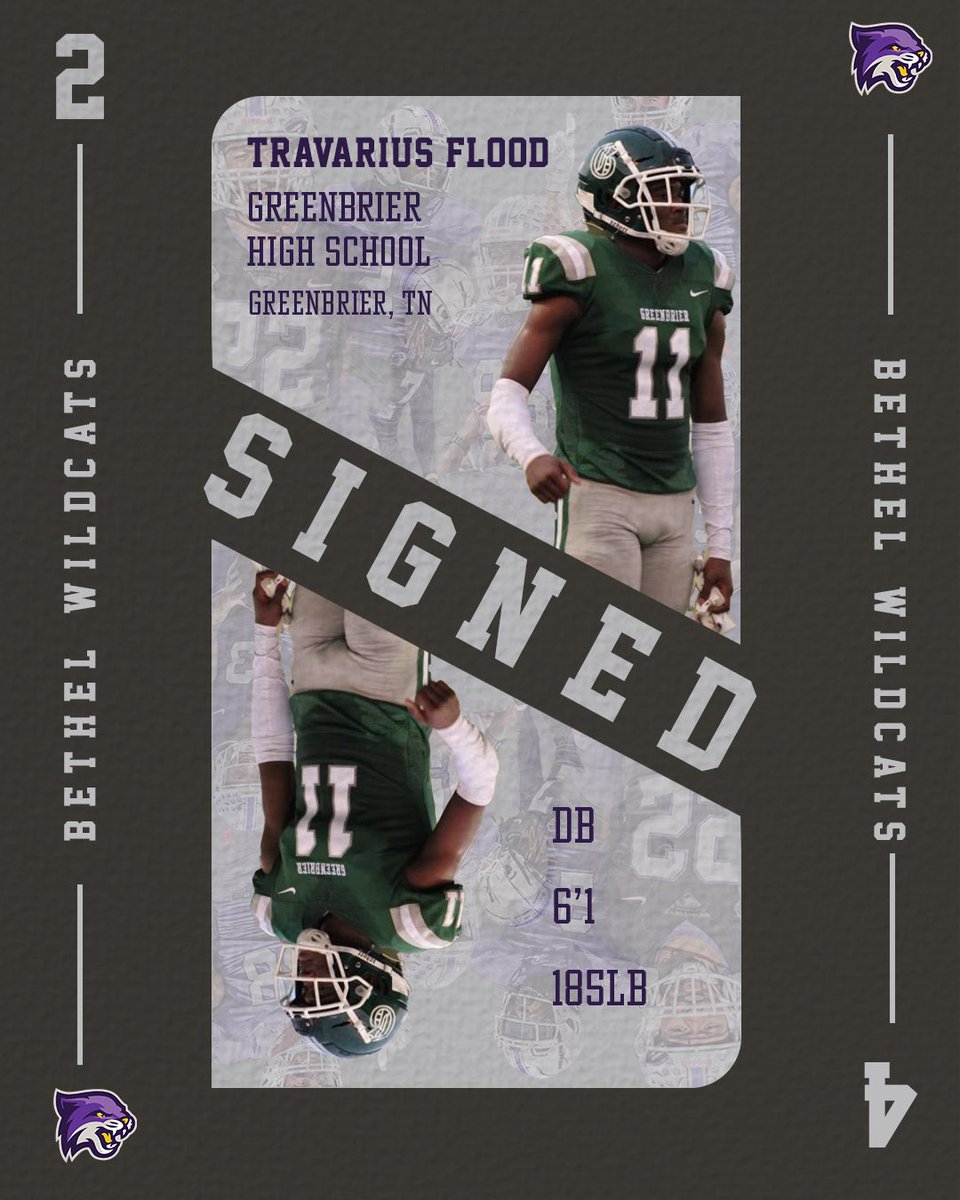 Welcome to the Wildcats! 🔐- Travarius Flood ( @TravariusFlood ) 🏦- Greenbrier High School 📍- Greenbrier, TN 📷- Defensive Back #OneHeartbeat| #ChasingGreatness| #NSD24