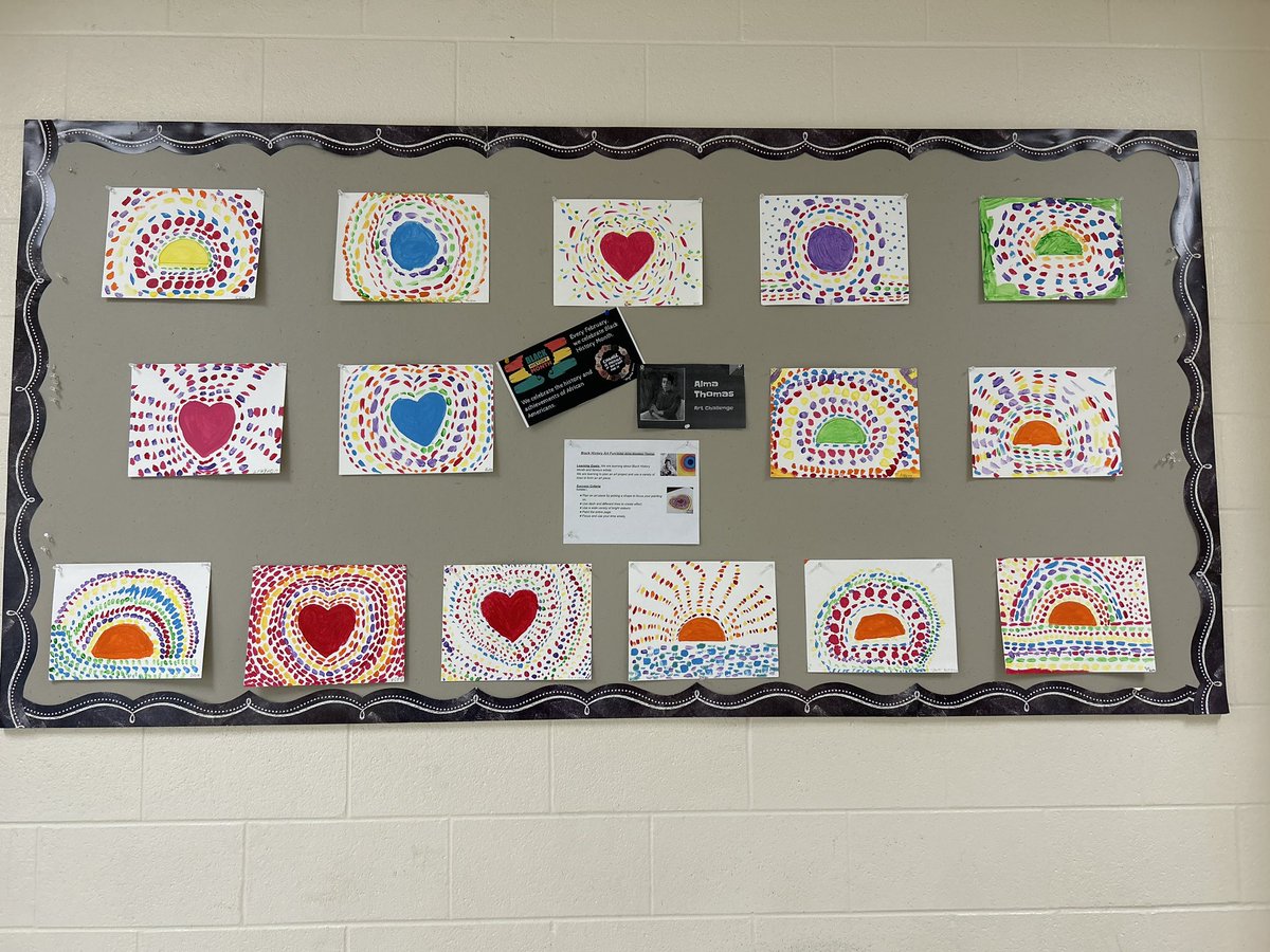 PamleePlee's tweet photo. Exploring #BlackHistoryMonth2024 with Alma Thomas &amp; her vibrant mosaics @GuthriePublic @SCDSB_Schools @SCDSB_arts https://t.co/HMI7kHEOgJ