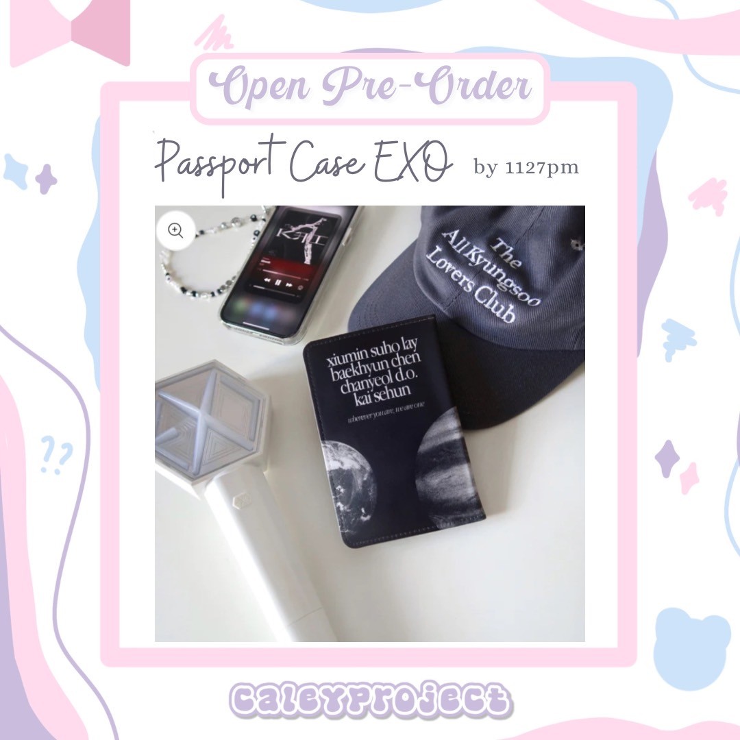 caleyproject's tweet photo. [ina go] ✨ 

‼️Fast PO‼️
EXO Passport Holder  by @eleventwosevenpm

✳︎ Passport Holder: Rp 192.000

🗒️ details on pict; check thread ⬇️ 

t. wts wtb EXO fanmade item passport holder https://t.co/UQ4ad7eqDB
