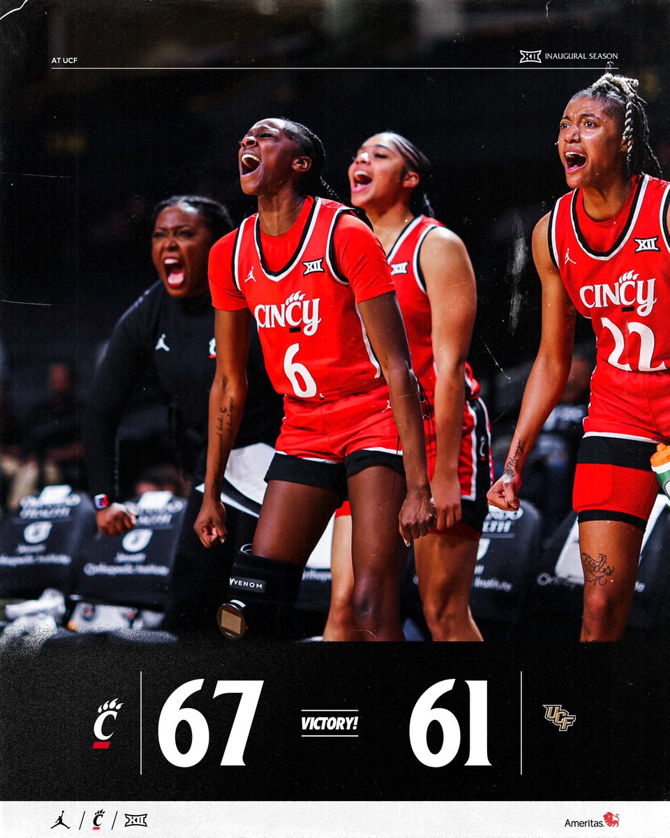 GoBearcatsWBB's tweet photo. BACK 2 BACK DUBS‼️

#TheSisterhood | #Bearcats https://t.co/xqwdTjPjPd