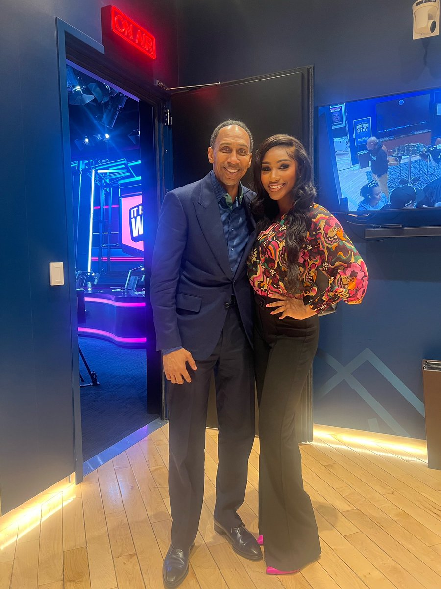 It's a great day when Stephen A pulls up to the studio mid-filming 🔥🔥