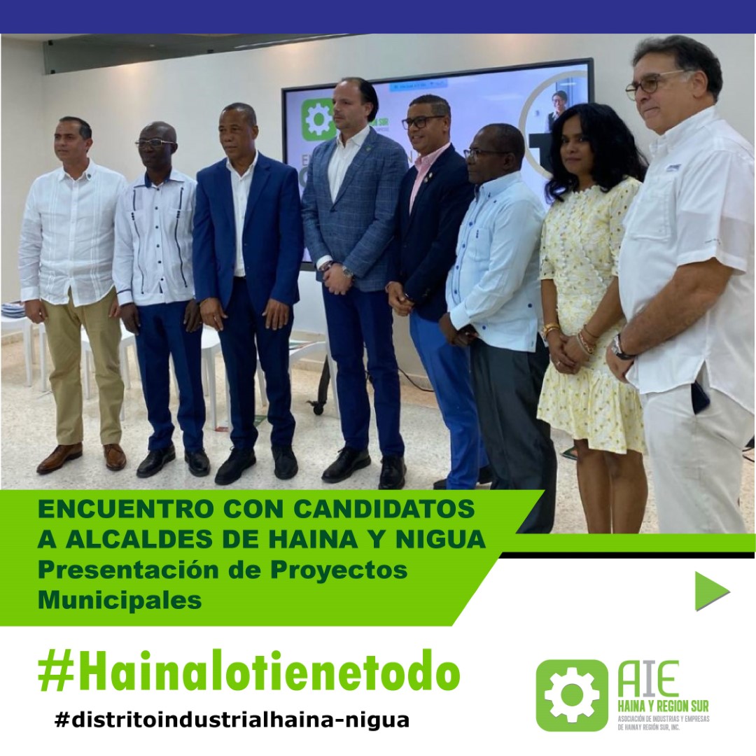 ENCUENTRO CON CANDIDATOS A LAS ALCALDÍAS DE HAINA Y NIGUA. Por iniciativa nuestra presentaron sus proyectos con énfasis en educación, ordenamiento territorial y manejo de desechos. Participaron líderes comunitarios y empresarios e industriales. #haina <a href="/dirciapaulino/">Dircia Paulino</a> <a href="/napoleon_r/">Napoleón Rodríguez</a>