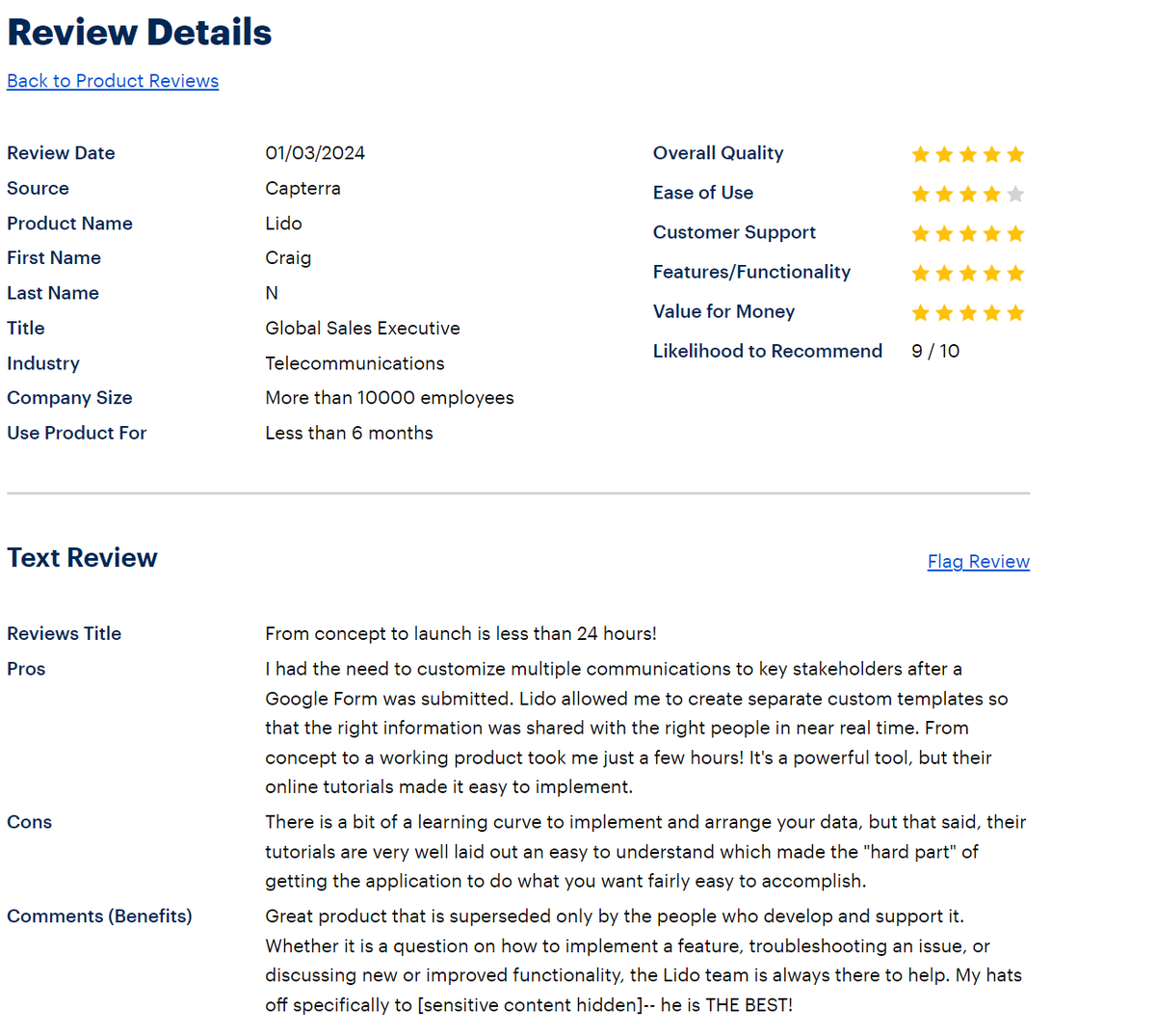 lido_app's tweet photo. #ReviewWednesday #NoCode

This is why we do what we do. 

Thank you to our users for the constant feedback and engagement. We would not be where we are without you. More to come! https://t.co/epOQhnYVi6